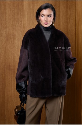 куртка пальто из меха норки