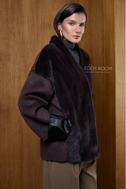 куртка пальто из меха норки