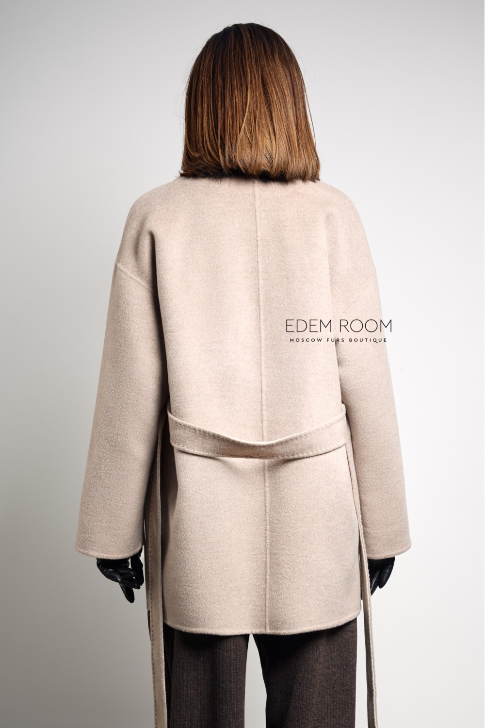 Пальто с мехом соболя