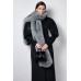 чёрное удлинённое пальто 