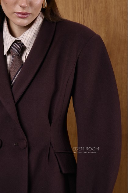 приталенный жакет из шерсти