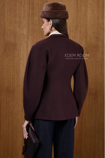 приталенный жакет из шерсти