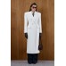 белое удлинённое пальто