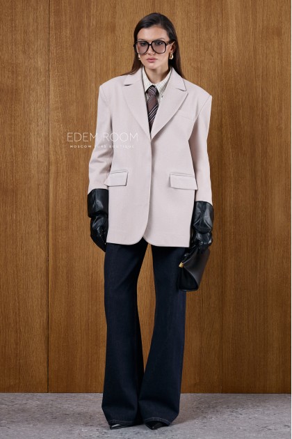 светлое пальто - пиджак