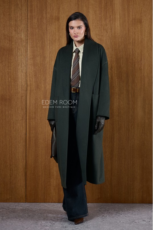 кашемировое пальто без меха