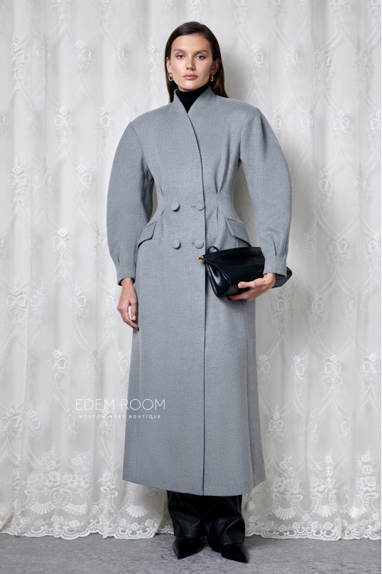 удлиненное пальто из кашемира