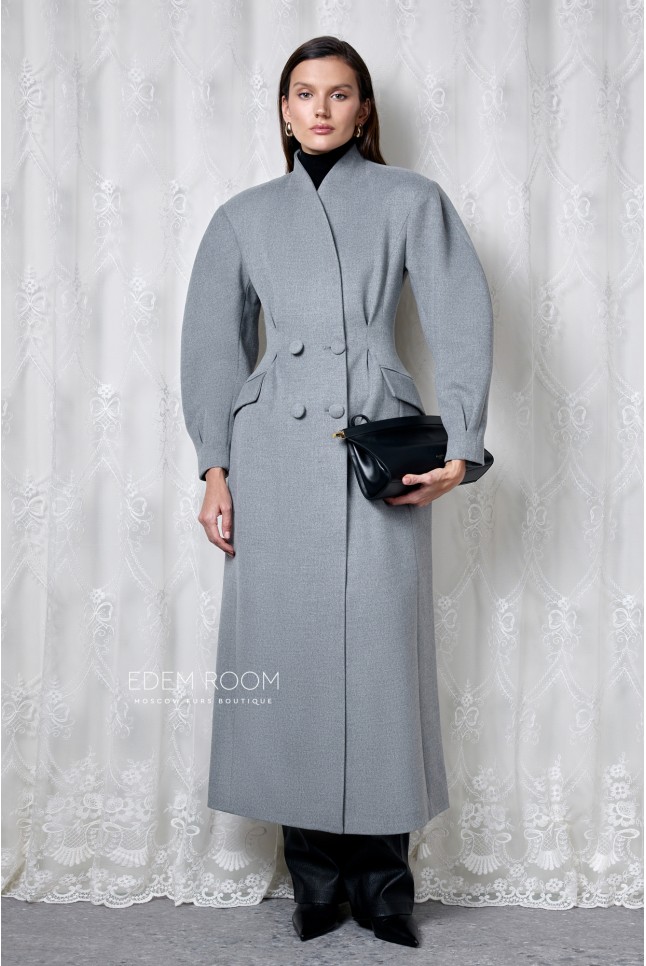 удлиненное пальто из кашемира