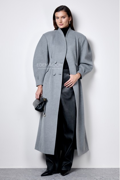 удлиненное пальто из кашемира