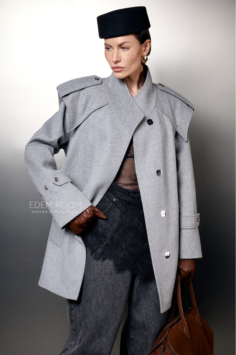 модное пальто из шерсти