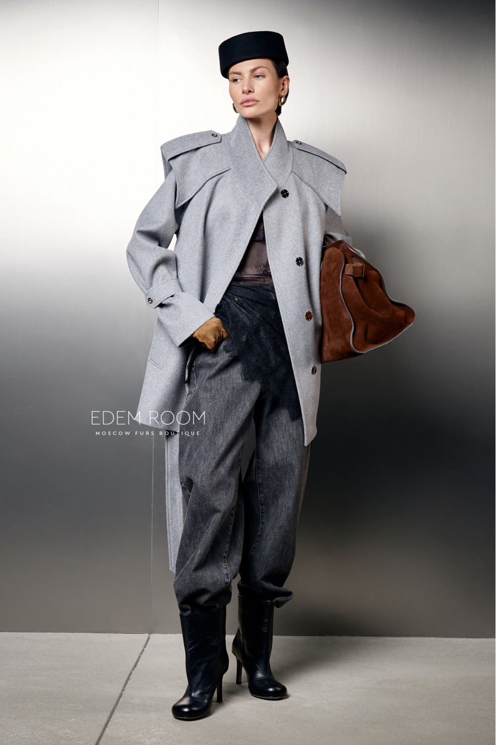 модное пальто из шерсти