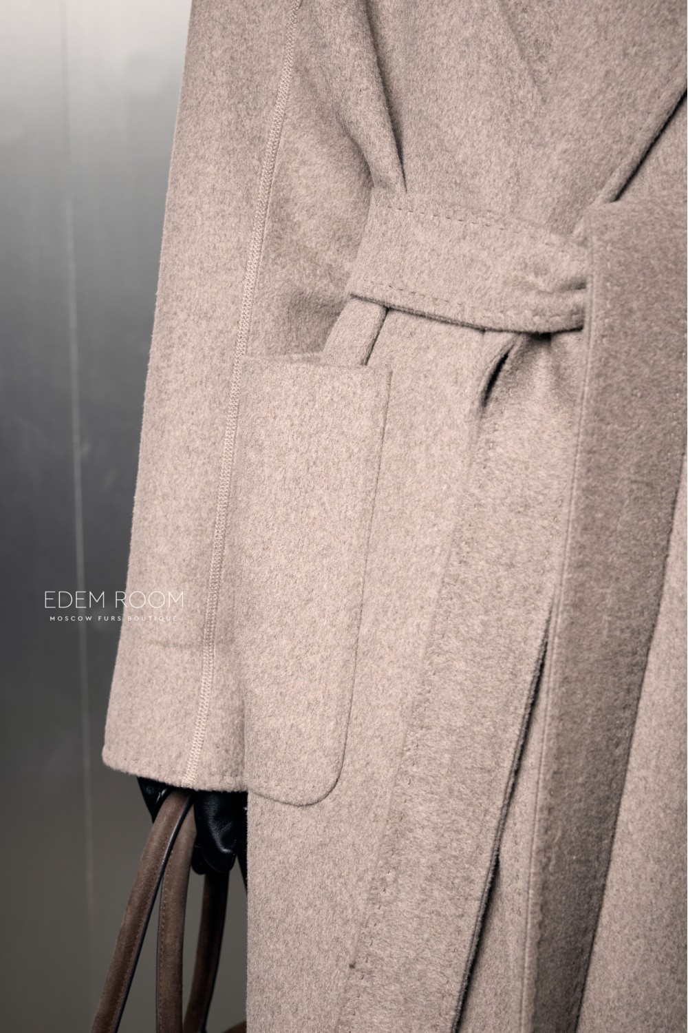 пальто  - халат с поясом