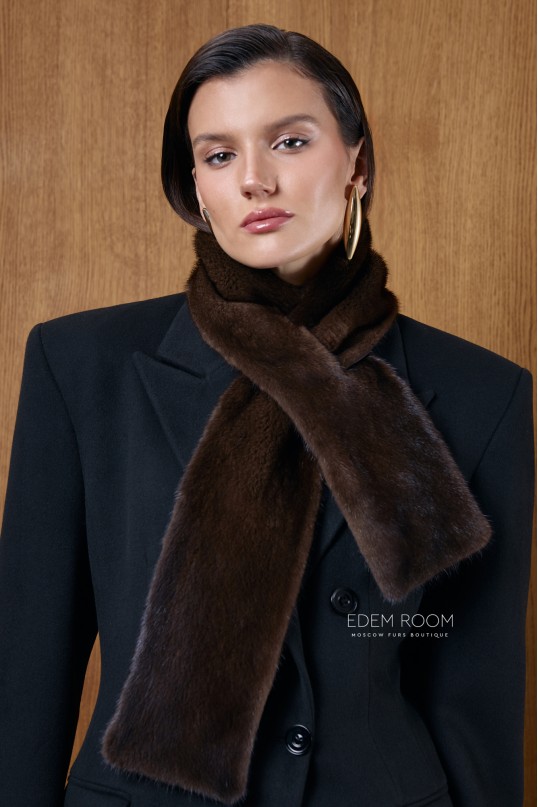 шарф из меха норки