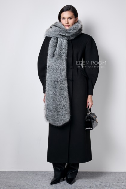 удлинённый шарф из эко - меха