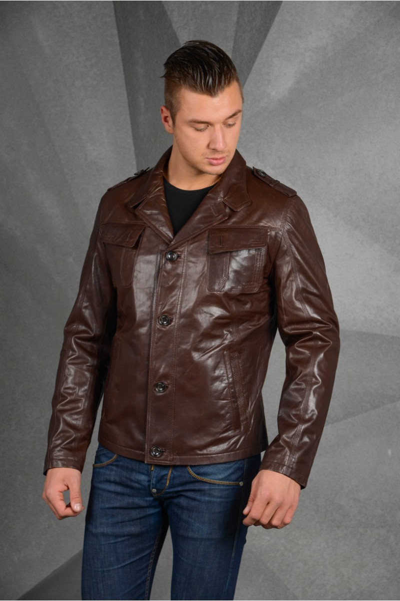 Мужская коричневая  куртка 