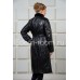 Удлинённое кожаное пальто для женщин