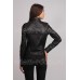 Модная черная женская кожаная куртка 