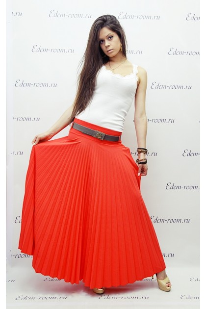 Длинная плиссированная  юбка SOGO 