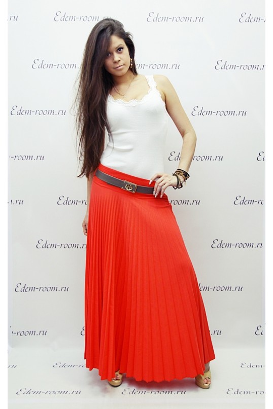 Длинная плиссированная  юбка SOGO 