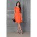 Оранжевое шёлковое платье